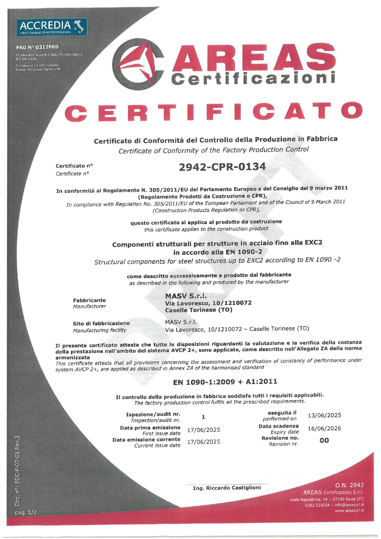 M.A.S.V. srl  Caselle Torinese (TO)